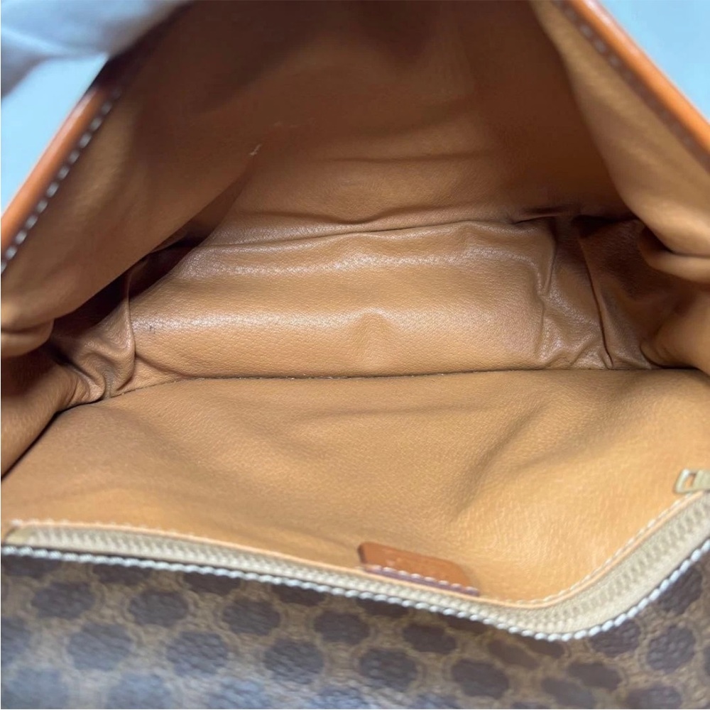 Celine Dark Brown and Tan Shoulder Bag - Picture 7 of 16